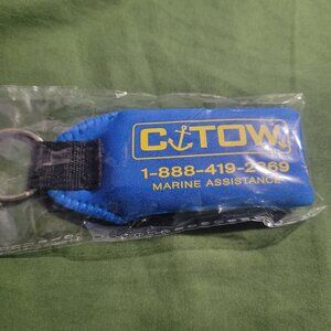 Waterproof stay a float keychain for boats, jetskis, etc